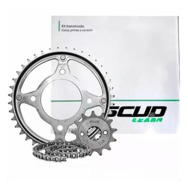 Imagem de Kit Relação Transmissão Honda Cbx 250 Twister 2016 2022 Scud, Prata