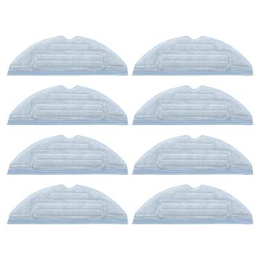 Imagem de Unikstone Almofadas de esfregão para Roborock S7 S7+ S7 MaxV Ultra S7 Pro Ultra S8 S8+ Series Robot Vacuum, pacote com 8 acessórios de pano de limpeza de microfibra, ajuste perfeito para as séries S7