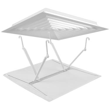 Imagem de DIYEAH Defletor De Ventilação De Teto De -Brisa De Ar Condicionado Central Quadrado Defletor De Ar Condicionado Central Controle De Ventilação De Ar Condicionado