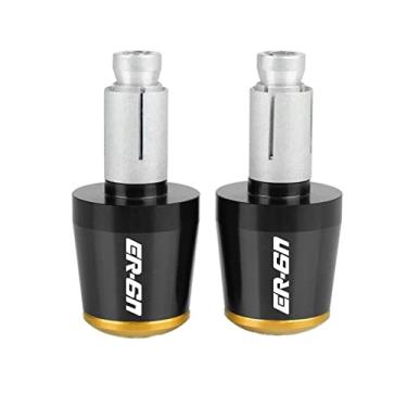 Imagem de Extremidades de manoplas de guidão de motocicleta, tampas de extremidade de manoplas, acessórios deslizantes de peso para Ka&was&aki ER6N ER-6N ER 6N ER6 N 2009-2017