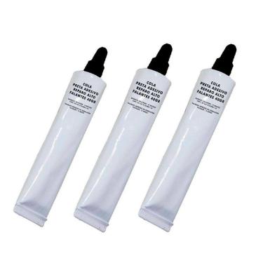 Imagem de Kit 3 Cola Preta Adesivo De Reparo Alto Falantes 40Gr