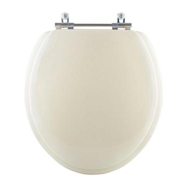 Imagem de Assento Sanitário Almofadado Clássica Bege Claro Para Vaso Celite