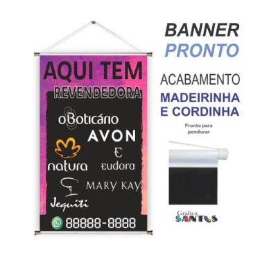 Imagem de Banner pronto Revendedora BA 370 medida 45x70 cm arte pronta