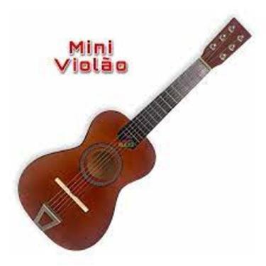 Imagem de Violão Infantil 6 Cordas Em Madeira Acústico iniciante criança - mini 