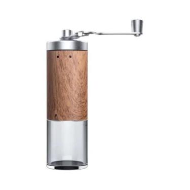 Imagem de Moedor De Café Manual Portátil Em Aço Inoxidável Com Acabamento Em Mad