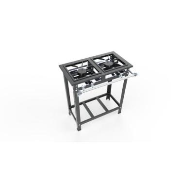 Imagem de Fogão 2 Bocas Baixa Pressão Industrial 30x30 2QS - Lider Grill