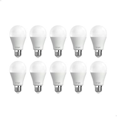 Imagem de Kit 10 Lâmpadas LED A60 9W Dimerizável 6500K (Luz Branca) 220V E27 – G-Light | Tem Luz