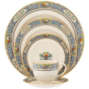 Imagem de Aparelho de Jantar para Qualquer Ocasião com 5 Peças, Formato Redondo e Material de Porcelana, LENOX 140290600, Colorido