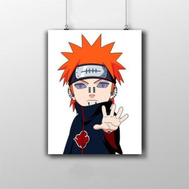 Imagem de Placa Decorativa Pain Yahiko - Naruto Shippuden Anime Infantil - Nerde