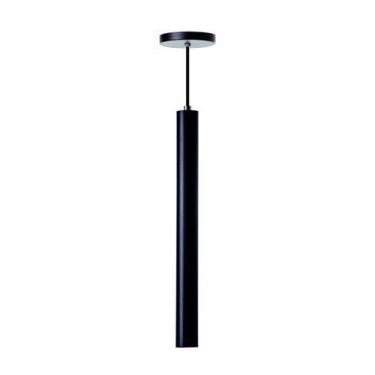 Imagem de Pendente Tubo Cilindro Alumínio 30Cm Preto - Ideallume, Alumínio, Pend