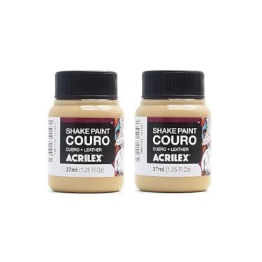Imagem de Kit 2 Tintas Para Tênis Couro e Tecido Shake Paint Premium 585 Capuccino 37ml Acrilex – Alta Aderência, Durabilidade e Acabamento Uniforme