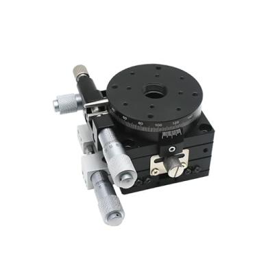 Imagem de Xyr eixo 60mm micrômetro manual plataforma de corte mesa de tradução e mesa rotativa trilho transversal LSP60-LM