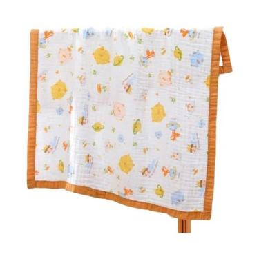 Imagem de Toalha De Banho De Gaze Para Bebê Recém-Nascido, 6 Camadas, Algodão De