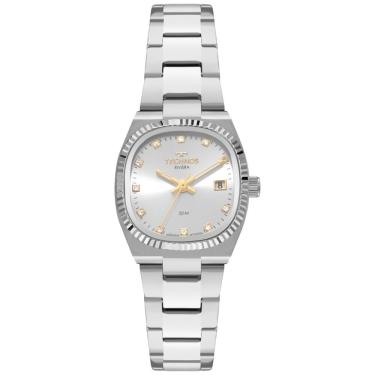 Imagem de Relógio Feminino Riviera GL12AA-1K Analógico com Pulseira de Metal Prata Technos