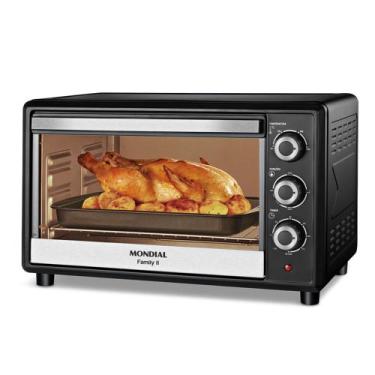 Imagem de Forno Elétrico 42L Mondial Family II 1600W FRN-42-B Preto e Inox 220V,