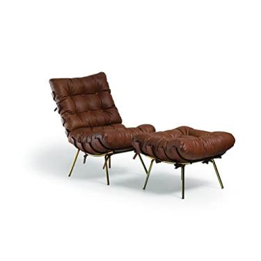 Imagem de Poltrona com Puff Costela - MAGNÓLIA