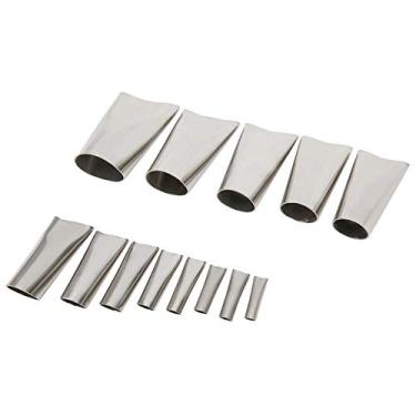 Imagem de Finalizador de calafetagem 20pcs, acessório de calafetagem conjunto de bico de alta qualidade, conjunto de bico de aço inoxidável de uso amplo, industrial para cozinha, banheiro doméstico