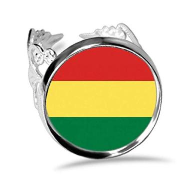 Imagem de DIYthinker Anel de noivado ajustável com estampa de marcas de símbolos da Bolívia