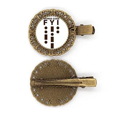 Imagem de Broche de cabelo Morse Code de linhas de pontos de referência, prendedor de cabelo