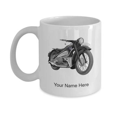 Imagem de Caneca personalizada de vetor de motocicleta, copo de café de vetor de motocicleta, ideia de presente de vetor de motocicleta, copo de motocicleta personalizado - Caneca de café de 325 ml