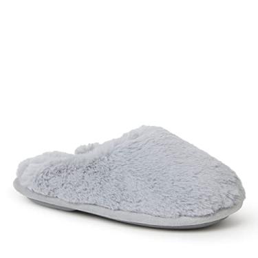 Imagem de Dearfoams Washable Brin Pile Scuff Slipper, Sleet, 13 US Unisex Big Kid