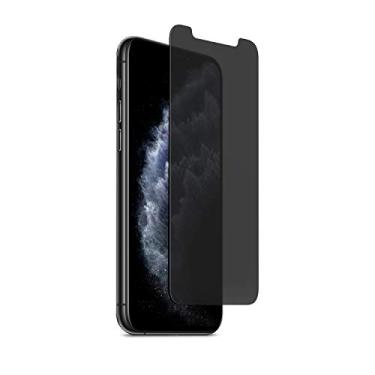 Imagem de Protetor de tela de vidro temperado de privacidade 2 vias PureGear compatível com Apple iPhone 11 Pro, bandeja de instalação autoalinhada, sensível ao toque, compatível com capas, protege sua privacidade e oculta sua tela
