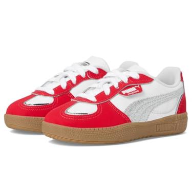 Imagem de PUMA Tênis infantil unissex Palermo Moda (criança pequena), Para todos os tempos, vermelho/PUMA prata/chiclete, 16
