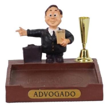Imagem de Miniatura Advogado Resina Porta Caneta E Papel 8Cm - Meerchi, 9 cm