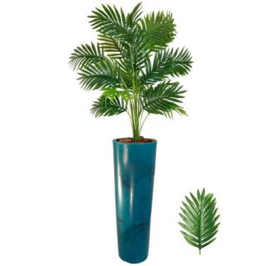 Imagem de Palmeira Artificial Planta Vaso Coluna Grande - Flor Imp