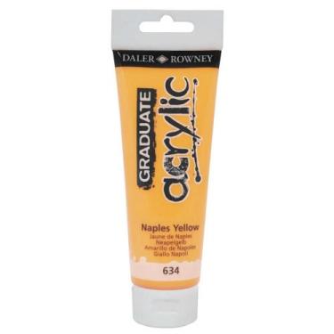 Imagem de Tinta Acrílica Graduate 120ml Amarelo Nap. 634 Daler Rowney - DALER & 