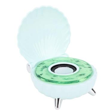 Imagem de Alto-falante Bluetooth Bonito, Alto-falante Bluetooth retrô Com Luz Noturna Ambiente, Efeito Sonoro de Surf No Mar, Alto-falante Estéreo Concha Exclusivo para Decoração de Mesa