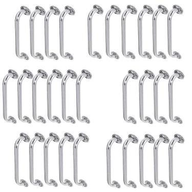 Imagem de Alça De Apoio 50cm Barra Inox Kit 30 Unidades Deficiente Idoso Acessibilidade Banheiro Box Segurança Corrimao Suporte