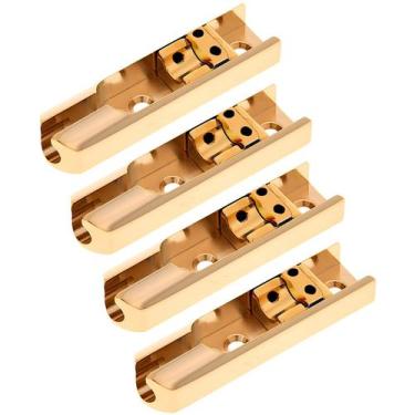 Imagem de Ponte Monorail Regulável Para Contra Baixo 4 Cordas Dourada - Thida