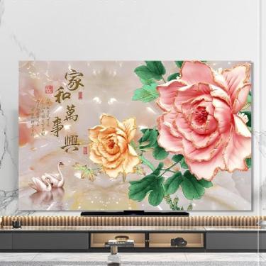 Imagem de Capa universal para TV interna de poliéster protetor de tela universal para LED de 32-85 polegadas, TVs LCD de tela plana - Tipo 02||65 polegadas