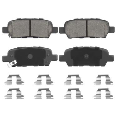 Imagem de Conjunto de pastilhas de freio traseiras de cerâmica para Nissan Altima Pathfinder 350Z 370Z, para Infiniti EX/FX/G/M/35 37 45, para Q50 QX60 Q70 4PCS