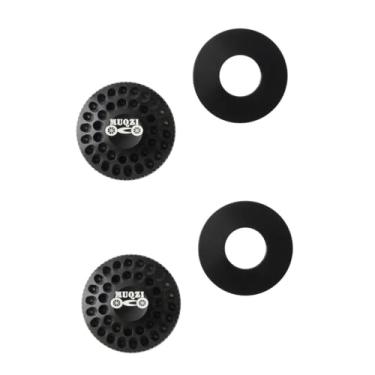 Imagem de HOUSON 2 peças de tampa de válvula de garfo de suspensão de bicicleta