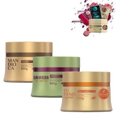 Imagem de Kit Máscaras Haskell Cronograma Capilar Cabelos Com Quimica