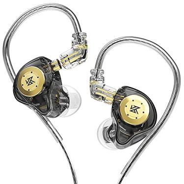 Imagem de erjigo Monitores intra-auriculares EDXPro KZ EDX, estéreo Hi-Fi/Studio IEM com isolamento de ruído, fones de ouvido/fones de ouvido esportivos com cabo destacável para músicos audiófilos (sem