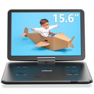 Imagem de ieGeek 17.5" Portable DVD Player with 15.6" Swivel HD Large Screen 6 Hrs 5000mAH Rechargeable Battery High Volume Speaker Support USB/SD Card/Sync TV Car Charger Remote Control Region-Free