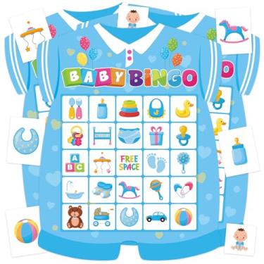 Imagem de Leezead Jogo de bingo de chá de bebê para adultos, 24 jogadores, chá de bebê, cartas de bingo para recém-nascidos, jogo de bingo para amigos da família, atividades em grupo grande