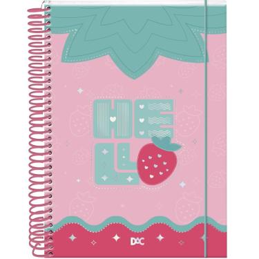 Imagem de Caderno Colegial Espiral Capa Dura 10 Matéria - 160 Folhas - Hello - Dac