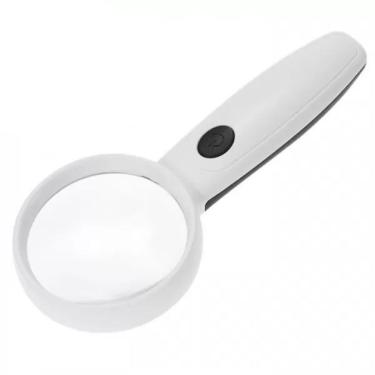 Imagem de Lupa De Mão ótica 2 Led Recarregável 6.5x E 13x