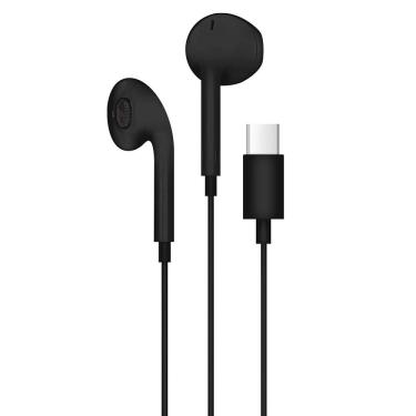 Imagem de Fone de ouvido com microfone conexão USB Tipo-C Preto R80 Loop Way