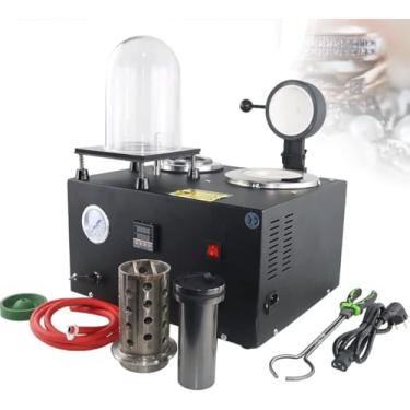 Imagem de Máquina De Fundição A Vácuo, Fusão De Ouro Furce 2l Ferramenta De Fundição De Joias De Refino De Alta Temperatura 3 Cfm Lost Wax Cast Combition Com Campânula E Cadinho De Grafite
