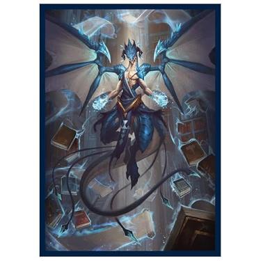 Imagem de Fantasy North - Imryl - The Wise - Dragon Series - 100 capas de cartas TCG foscas texturizadas - serve para Pokémon Magic MTG Commander e outros jogos de cartas - Mangas de baralho
