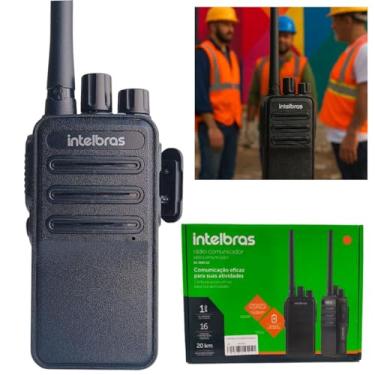 Imagem de Par Rádio Comunicador RC3002 G2 Intelbras UHF Longo Alcance 16 Canais Analógico Ht Walkietalkie