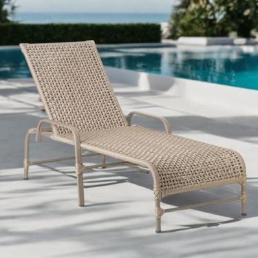 Imagem de Espreguiçadeira Corda Náutica em Alumínio para Piscina Edícula Catar -