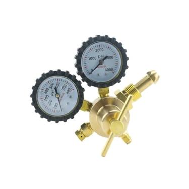 Imagem de Regulador de nitrogênio de latão 0-600PSI calibres de conexão de válvula redutora de pressão de gás CGA580 FXPCGZISH