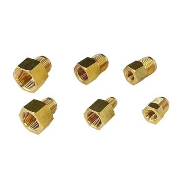 Imagem de SAE-padrão 45 graus 1/10.2 cm 3/20.3 cm 1/5.1 cm 3/10.2 cm alargador fêmea para macho redutor de encaixe adaptador de tubo de latão ar condicionado (5l8 a 3l8 polegadas)