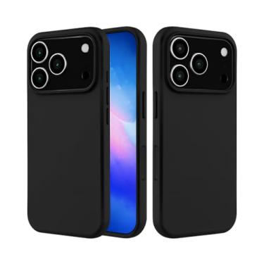 Imagem de Capa Capinha Case Premium Compatível Com iPhone 17 PRO Aveludada Anti Impacto Reforçada Silicone Emborrachado Com Proteção De Câmera (PRETO)